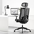 Magic Life Ergonomic Office Chair, Adjustable Home Desk Chair,Adjustable Lumbar Support with Thickened Cushion,3D Headrest & Comfortable Armrest Computer Chair