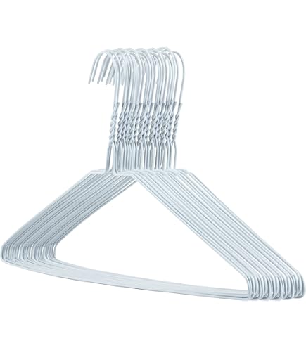 Hangerworld, 50 gecoate kleerhangers in verschillende kleuren, 40 cm, 50 stuks Hangerworld, 50 gecoate kleerhangers in verschillende kleuren, 40 cm, 50 stuks