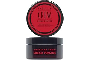 American Crew Cream Pomade, Pomada para el Pelo, Fijación Ligera y Poco Brillo, Acabado Natural, Muy Hidratante para el Cabello, Crema Moldeadora para Controlar el Peinado, 85g