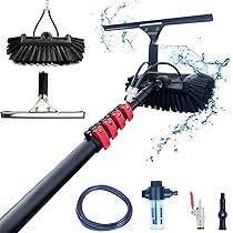 Idropulitrice Telescopica Genius - Asta 7 Metri, Spazzola 5 In 1, Per Vetri, Tetti E Auto - Foto 9