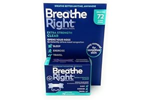 Breathe Right Nasal Strips - Extra Strength - CLEAR - 72 Clear Strips