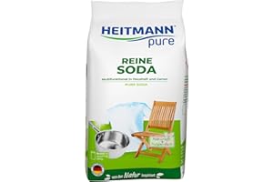 HEITMANN pure Reine Soda: Ökologischer Vielzweck-Reiniger für den Haushalt, Zugabe zu Spülmittel und Putzmittel, 1x 500g