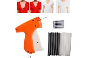 WINNSELL Stitchy Quick Clothing Fixer, Mini Stitch Machine Sewing Quilting Hemming Quick Stitch Tag Tool Fixer for Clothes Fine Stitch Tagging Machine for Clothing (Orange)