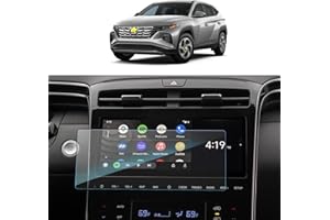 SKTU Navigation Screen Protector compatible with Hyundαi Tucson NX4 2021-2023 Tempered Glass Protective Film Scratch-Resistant Anti-Fingerprint 10 Inch