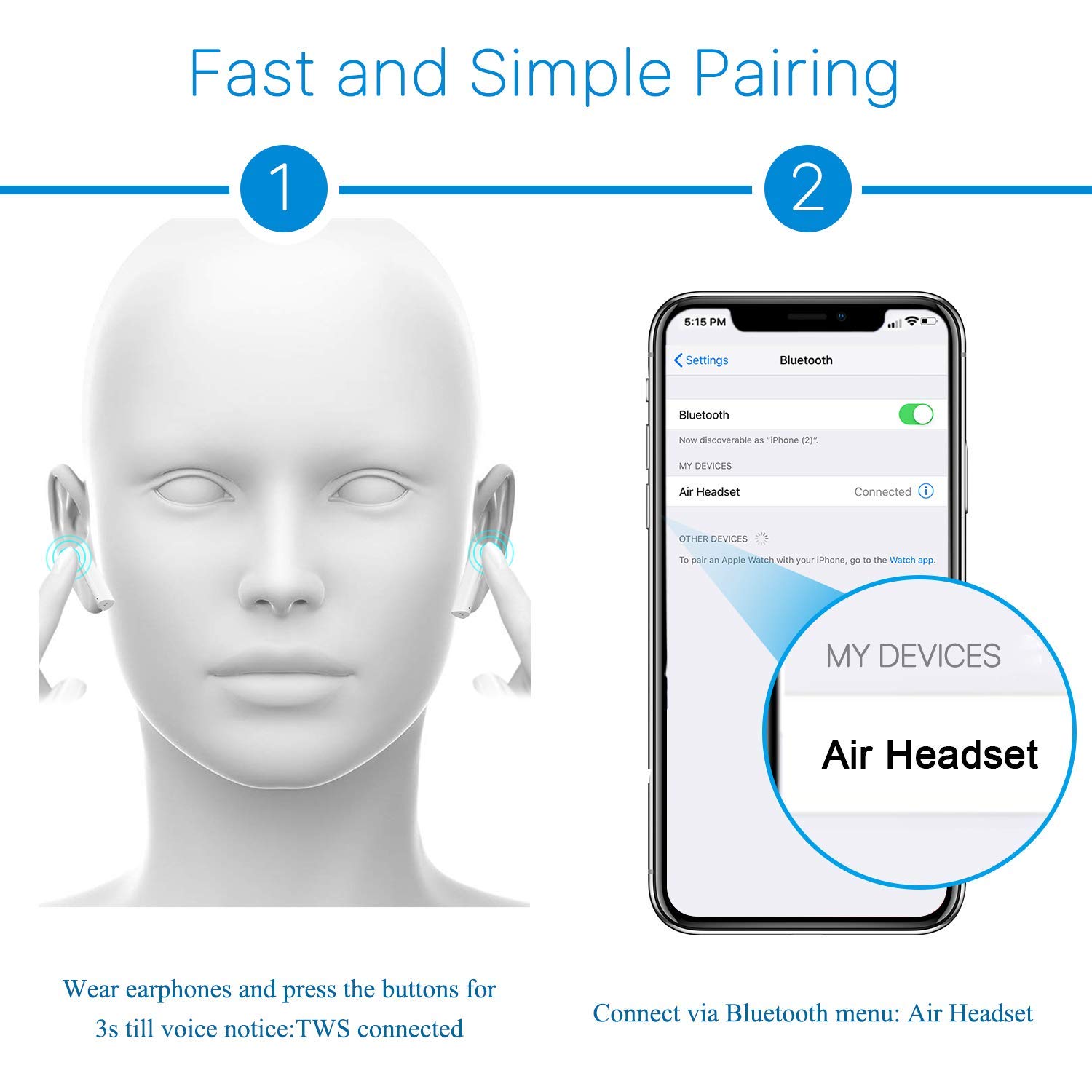 Auriculares-Inalmbricos-Bluetooth-50-Sonido-Estreo-Cancelacin-de-Ruido-IPX6-Resistente-al-Agua-con-Caja-de-Carga-y-Micrfono-Integrado-para-iPhone-Samsung-Huawei-etc