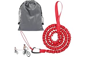 FUNMO 3M Tow Rope Bicycle Retractable, Bicycle Tow Strap, Parent-Child Pull Rope, Bicycle Bungee Tow Rope, Bicycle Traction Rope, Tow Rope for Children Bicycle or Mountain Bike