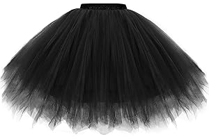 Gardenwed Tutu Damenrock Tüllrock Reifrock 50S Kurz Ballet Tanzkleid tütü Unterrock Rockabilly Petticoat für Karneval Partykleid