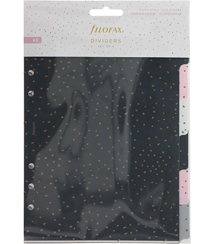 Pochette Zippée Filofax A5/personnel - 17x10.2 Cm, Collection Confetti - Pour Stylos Et Accessoires