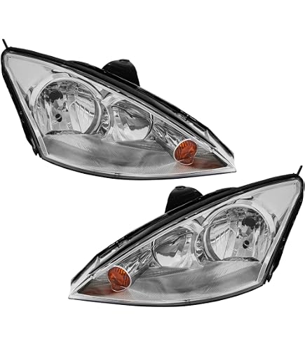 Par De Faros Delanteros Ford Focus MK1 1998-2001 – Depo, Halógenos, Cromo, Transparentes