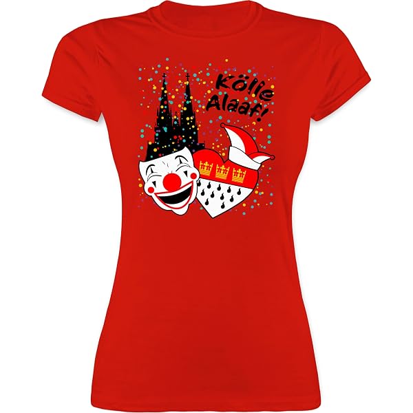 Shirtracer T-Shirt „Kölle Alaaf“ – Karneval Kostüm Mit Kölschen Sprüchen, Aus Baumwolle