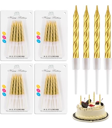 50 stuks spiraalvormige taartkaarsen, verjaardagskaarsen voor taart, taartdecoratie, gouden taartkaarsen, kaarsen, verjaardag, Happy Birthday, kaars, spiraal, taartkaarsen in goud, voor verjaardag 50 stuks spiraalvormige taartkaarsen, verjaardagskaarsen voor taart, taartdecoratie, gouden taartkaarsen, kaarsen, verjaardag, Happy Birthday, kaars, spiraal, taartkaarsen in goud, voor verjaardag