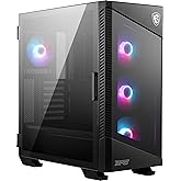 MSI MPG VELOX 100R Mid Tower Gaming Case 'Nero, 4 ventole ARGB da 120 mm, Mystic Light Sync, USB Type-C, 2 pannelli in vetro 