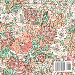 Diseños florales continuos libro para colorear para adultos 1