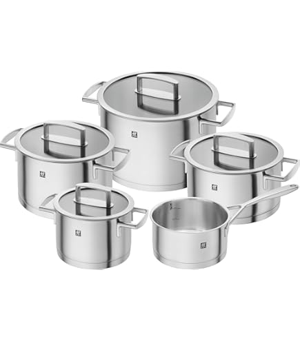 ZWILLING TrueFlow 5-Piece Induction Cookware Set with Pouring