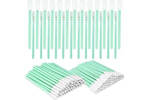 CONJURAIDE 100 Stück Reinigungsstäbchen, Sterile Wattestäbchen Reinigungstupfer Wattestäbchen Lang Stäbchen Schwammpinsel Abfluss Sticks für Kamera Linsen Tastatur Reinigung
