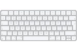 Apple Magic Keyboard with Touch ID: Bluetooth, rechargeable. Works with Mac computers with Apple silicon; British English, white keys