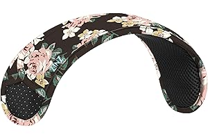 ZINZ Almohadilla protectora antideslizante y acolchada para el hombro la Correa de la Guitarra/bolsas para laptop/Mochila/Mensajero/bajo/cinturón de seguridad del coche - Rosa negra