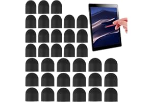 NOGEQI Noegqi Lot de 36 pointes de rechange en caoutchouc pour stylet de tablette - Pointe en silicone pour écran tactile capacitif - Embouts en caoutchouc pour stylet universel - Souple (6 mm, 7 mm)