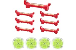 KAIYAYA 11 Stück Schnurwasserwaage,Libelle Wasserwaage Mini Bubble Schnureisen Profi, Richtschnur Wasserwaage Set,für Maurerarbeiten/Klempnerarbeiten/Rinnenarbeiten Genau Maßnahme Spirit Level