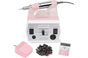 ‎MAKARTT Makartt Nagelfräser Elektrisch Nagelfeile Maniküre Pediküre Gelnäge Elektrische Genevieve E Feile Rosa JD700 Professioneller 30000RPM Manikürebohrer für Acrylnägel Poly Nagelgelpoliermittel