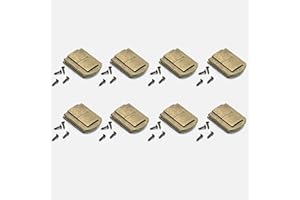 FLEYMU 8 Pcs Chiavistelli Scatola Piccole Chiusura Box Latch Hasp Serratura Gioielli Scatole Fibbia Metallo Retrò Chiusura Cassetti Hasp Cassetto Antico Fermo Ferro per Armadietto Portagioie Legno Decorativo