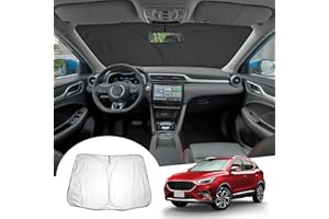GAFAT MG ZS EV Facelift 2018-2024 2025 Parasol para Parabrisas Interior, MG ZS 2024 Parasoles Lunas Delanteras, Enfriamiento, Protección UV, MG ZS Accesorios
