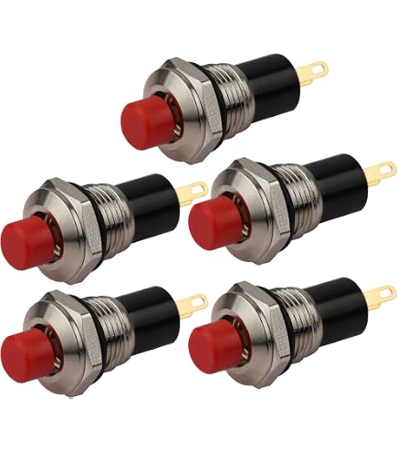 5 Stück 12 Mm Wasserdichte Momentdrucktaster – Mini Rund, Ein/Aus, Schwarz – Ideal Für Boot, Auto & Co. Auto Motorrad Schalter 5 Stück 12 Mm Wasserdichte Momentdrucktaster – Mini Rund, Ein/Aus, Schwarz – Ideal Für Boot, Auto & Co. Auto Motorrad Schalter