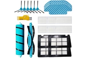 aotengou Kit de accesorios de repuesto para Cecotec Conga 7090 IA 6090 Ultra 6490 5490 5090 Robot aspirador 21 paquetes de cepillo principal, filtro, cepillo lateral y paño de fregona