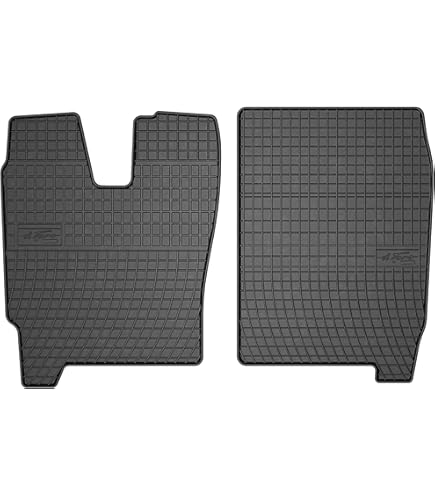 Wielganizator Gummimatte Für Iveco Daily VI - Fahrerseite Rutschfest & Kratzfest | Einzelstück Schwarz