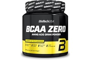 BioTechUSA BCAA Zero - Aminoacidi Essenziali in Polvere | 6g di BCAA con L-Leucina Istantanea | Vegan | Senza Zucchero, Senza Lattosio, Senza Glutine, 360 g, Tè freddo al limone