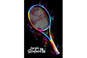 Agenda Scolaire 2024-2025 TENNIS: Réalise des aces dans tes études ! | Double Page Hebdomadaire | Semainier A5 (Août 2024/juillet 2025) | Pour ... Lycée | Fille et Garçon | Raquette de Tennis