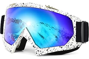 EASYOUNG Adult Snow Ski Goggles, Snowboard Goggles for Youth, Teens, Men & Women, Wide View Snowmobile Goggles