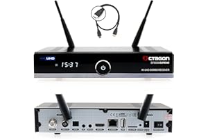 OCTAGON SF8008 UHD 4K Supreme Combo Ricevitore, cavo satellitare e ricevitore DVB-T2, E2 Linux & Define OS, con funzione di registrazione PVR, M.2 M Key, Gigabit LAN, Bluetooth, lettore di schede, SAT