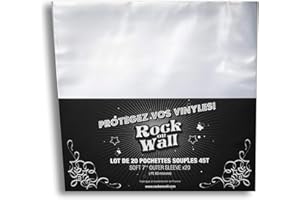 ROCK ON WALL Pochette Souple, 45T, Lot de 20