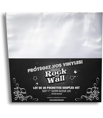 50 Pochettes Protection Vinyles 78T/33T - 25cm Pour Collectionneurs