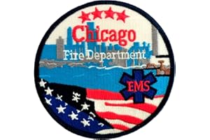 feuer1 Chicago Fire Dept. EMS Badge, White