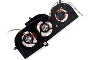 Deal4GO GPU Cooling Fan w/CPU Fan Replacement for MSi GS63 GS63VR GS73VR GS62 MS-16K2 MS-16K3 MS-16K4 MS-16K5 MS-17B1 MS-17B2 BS5005HS-U2F1 BS5005HS-U2L1