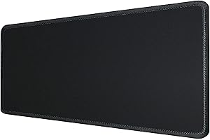 Silent Monsters Tapis de Souris XXL 90 x 40 cm, Mouse Pad Grand, Motif Noir, Tapis de Souris en Tissu, antidérapant, Silencieux, Le Jeu vidéo, Bureau, Home Office, Lavable, Enroulable, Cousu