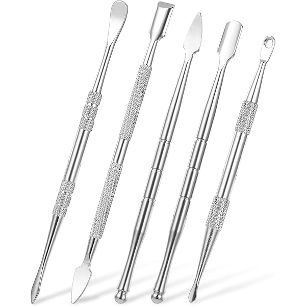 Lot 6 Outils Sculpture Argile & Poterie – Grattoirs Gravure En Alliage Aluminium – Pour Modelage, Lissage, Gaufrage & Détails Fins