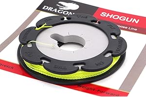 DRAGONTAIL TENKARA DRAGONtail Shogun Furled Tenkara Line with Line Holder (Light-Weight Yellow All-Purpose line Quality Made in USA)