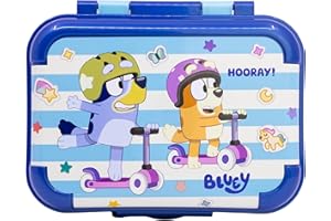 STOR Eleganckie plastikowe pudełko na lunch dla dzieci Bluey