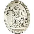 Design Toscano KY4040 Old Bailey Courthouse Lady Justice Wall Sculpture, White