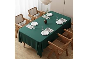 Zdada Grün Abwaschbar Tischdecken 110x180cm Rechteckig Polyester Tischdecke, Kratzfest, Fleckschutz Tischtuch Outdoor Tischwäsche für Garten, Esszimmer, Feiern und Haushalt