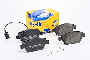 metelligroup 22-0321-0 Pastiglie Freno Anteriori E Posteriori, Made in Italy, Pezzo di Ricambio per Auto/Automobile, Kit da 4 Pezzi, Certificate ECE R90, Prive di Rame