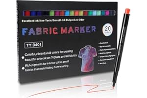 RIYANED Rotuladores textiles lavables a máquina, marcadores permanentes, lápices de tela, camisetas lavables, bolsas de tela, tarjetas de felicitación