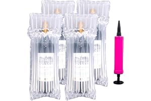 Sewokon 16 stück weinflaschenschutz,weinflaschen verpackung,luftsäulenkissenbeutel,aufblasbare verpackung zum verpacken glasflaschen