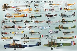 empireposter - Educational - edukacja - World War I Aircraft 2. Samolot Wojny światowej - wielkość (cm), ok. 91,5x61 - plakat, nowy - wersja w języku angielskim