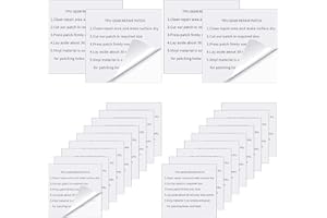 Moocuca Parches de reparación de tienda de campaña, TPU resistente al agua, transparente, reparación de parches autoadhesivos, para tienda de campaña, bote inflable, cama de aire