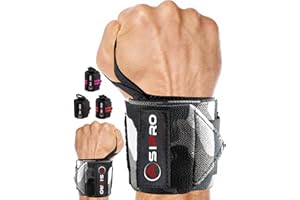 ASIPRO Protège Poignet Musculation Sangle Musculation Poignet Wrist Wraps Sangle de Levage Musculation pour Femmes et Hommes Poignet de Force Protege Poignet Musculation Bande Poignet Musculation