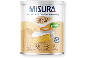 MERISANT Misura Pasticceria Stevia Dolcificante in Cristalli Finissimi, Sostitutivo Dello Zucchero Semolato, Zero Calorie, Senza Glutine, Origine Naturale, Dolcificante Vegano Ideale per Dolci, 500g